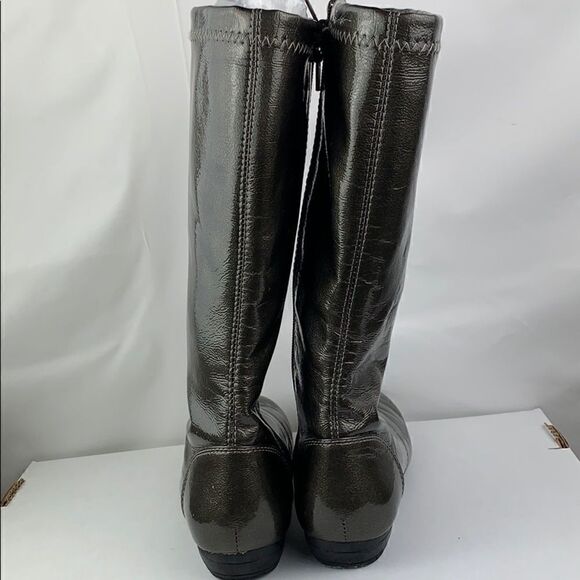 Kenneth Cole Graphite Paten Book-a-licious boots - Picture 4 of 8
